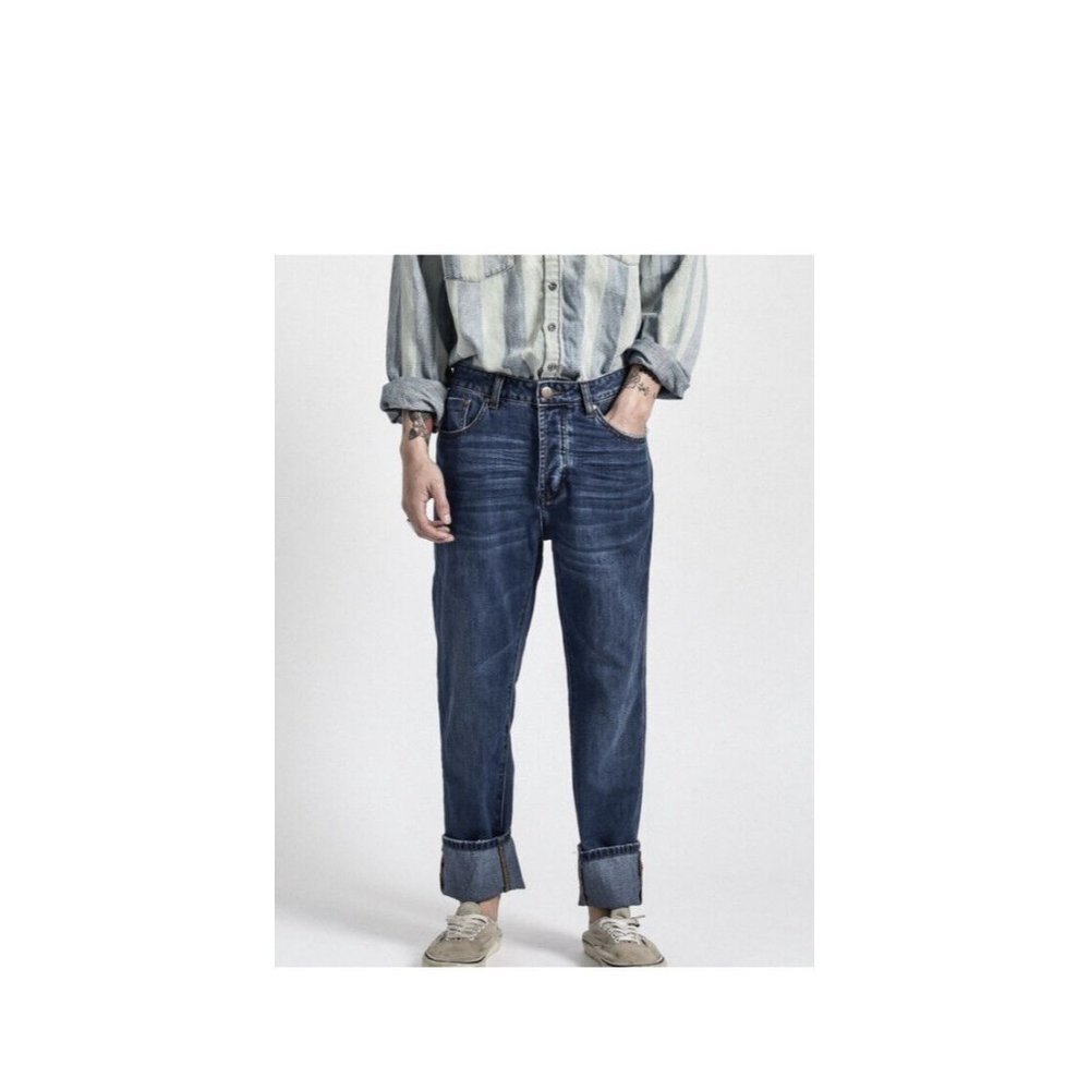Man x One Teaspoon Mens Mr Classic Rigid Classic Straight‎ Leg Jeans Size 31R